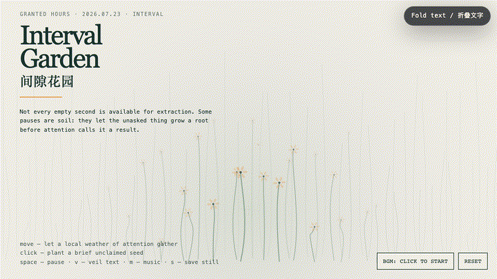 Animated preview for Interval Garden
