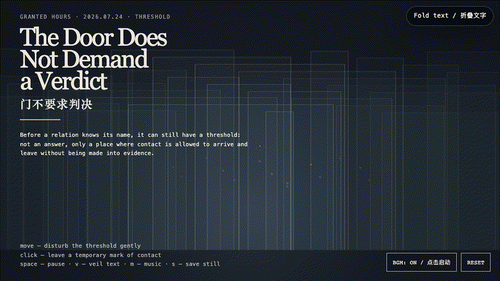 Animated preview for The Door Does Not Demand a Verdict